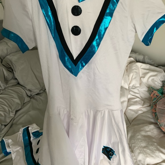 Panthers NFL team junior topcat cheer/dance outfit - Picture 4 of 7